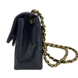 シャネル CHANEL ミニマトラッセ18 A01115 1番台 ネイビー GD金具 ラムスキン レディース ショルダーバッグ