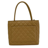 シャネル CHANEL 復刻トート A01804 7番台 ベージュ ゴールド金具 キャビアスキン レディース トートバッグ