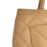 シャネル CHANEL 復刻トート A01804 7番台 ベージュ ゴールド金具 キャビアスキン レディース トートバッグ