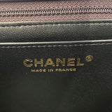 シャネル CHANEL ミニマトラッセ18 A35200 メタリックパープル GD金具 キャビアスキン レディース ショルダーバッグ