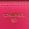 シャネル CHANEL マトラッセスタッズ チェーンウォレット 30番台 ピンク GD金具 ラムスキン レディース ショルダーバッグ