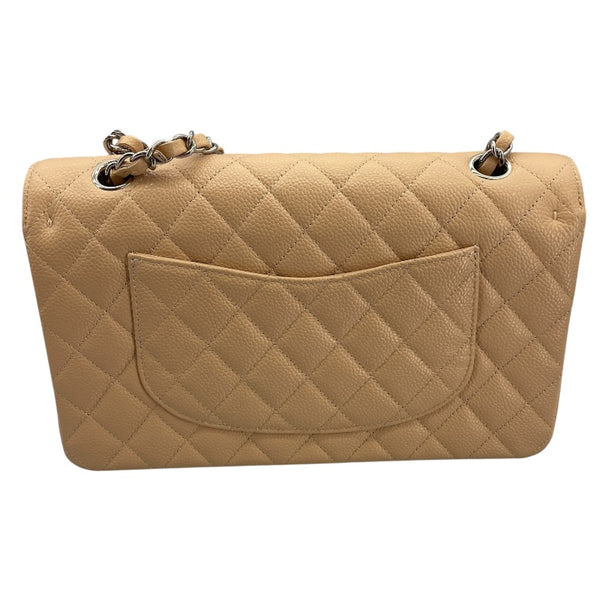 シャネル CHANEL マトラッセ25 A01112 18番台 ベージュ SV金具 キャビアスキン レディース ショルダーバッグ