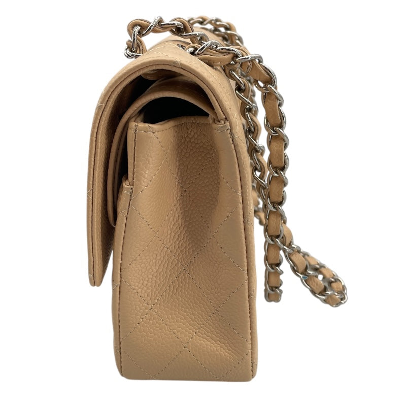 シャネル CHANEL マトラッセ25 A01112 18番台 ベージュ SV金具 キャビアスキン レディース ショルダーバッグ