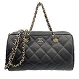 シャネル CHANEL マトラッセ2WAY ミニチェーンショルダー AP4474 ブラック GD金具 キャビアスキン レディース ショルダーバッグ