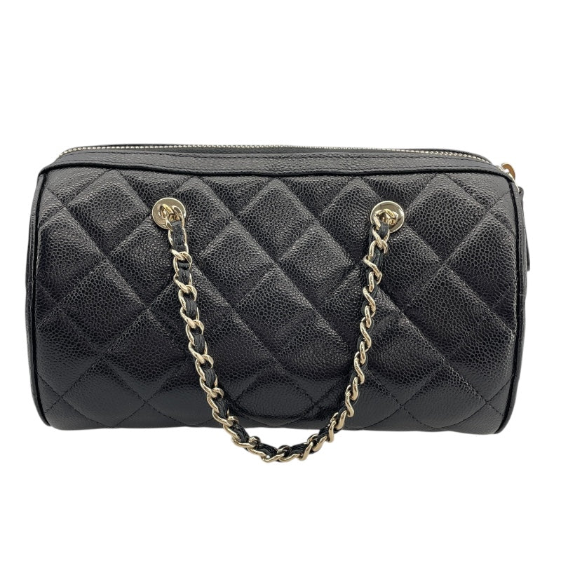 シャネル CHANEL マトラッセ2WAY ミニチェーンショルダー AP4474 ブラック GD金具 キャビアスキン レディース ショルダーバッグ