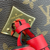 ルイ・ヴィトン LOUIS VUITTON サントンジュ M43556 ブラウン レッド モノグラム レディース ショルダーバッグ