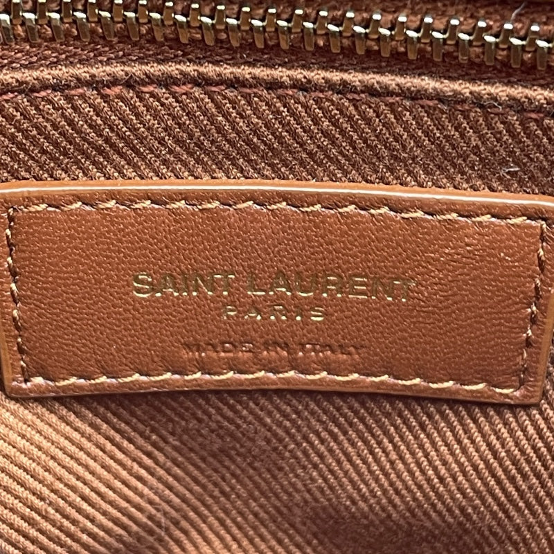 サンローラン SAINT LAURENT ショルダーバッグ 531648 アイボリー×ブラウン ファー/レザー レディース ショルダーバッグ