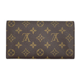 ルイ・ヴィトン LOUIS VUITTON ポルトモネクレディ M61726 ブラウン モノグラムキャンバス レディース 長財布