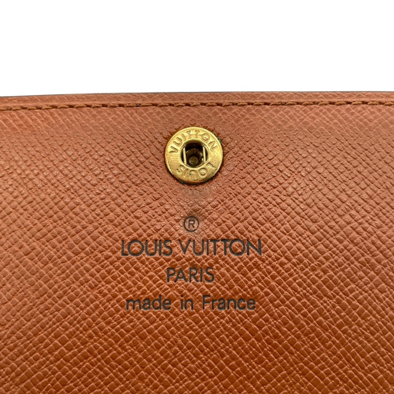 ルイ・ヴィトン LOUIS VUITTON ポルトモネクレディ M61726 ブラウン モノグラムキャンバス レディース 長財布