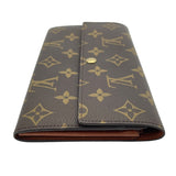 ルイ・ヴィトン LOUIS VUITTON ポルトモネクレディ M61726 ブラウン モノグラムキャンバス レディース 長財布