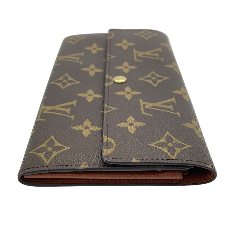 ルイ・ヴィトン LOUIS VUITTON ポルトモネクレディ M61726 ブラウン モノグラムキャンバス レディース 長財布