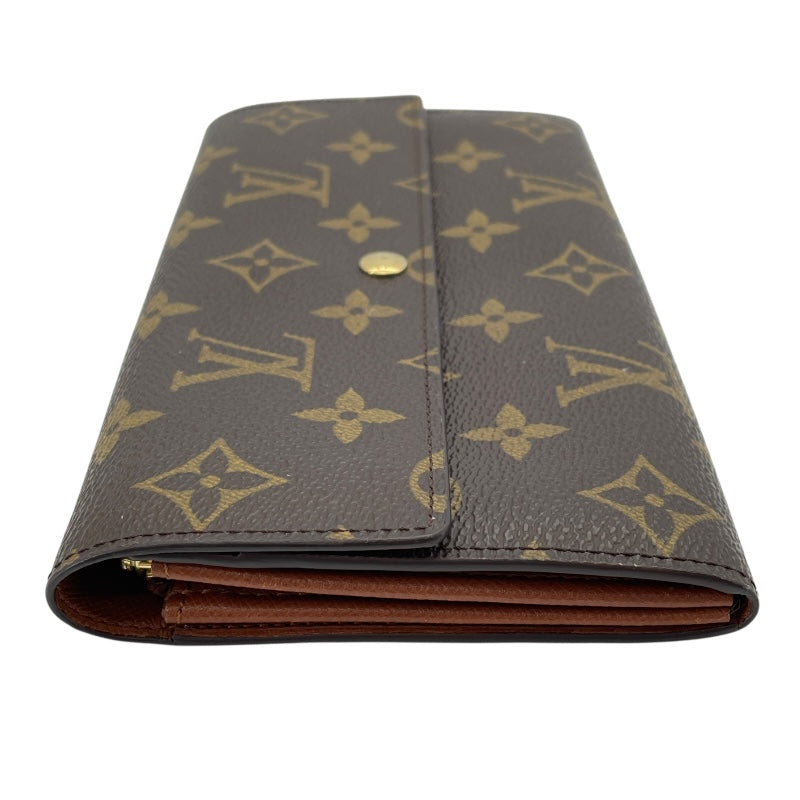 ルイ・ヴィトン LOUIS VUITTON ポルトモネクレディ M61726 ブラウン モノグラムキャンバス レディース 長財布