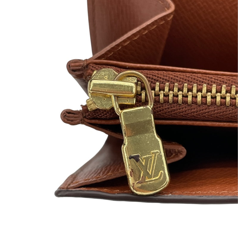ルイ・ヴィトン LOUIS VUITTON ポルトモネクレディ M61726 ブラウン モノグラムキャンバス レディース 長財布