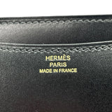 エルメス HERMES コンスタンㇲ3　ミニ Z刻 ブラック　GD金具 ボックスカーフ レディース ショルダーバッグ