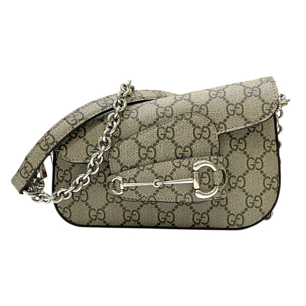 グッチ GUCCI ホースビット1955 774209 ベージュ×ブラウン GGスプリーム レディース ショルダーバッグ