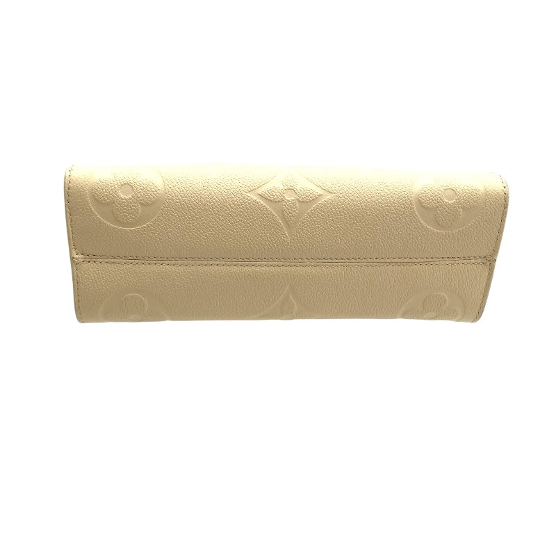 ルイ・ヴィトン LOUIS VUITTON オンザゴーEW M23698 ホワイト モノグラムアンプラント レディース ハンドバッグ
