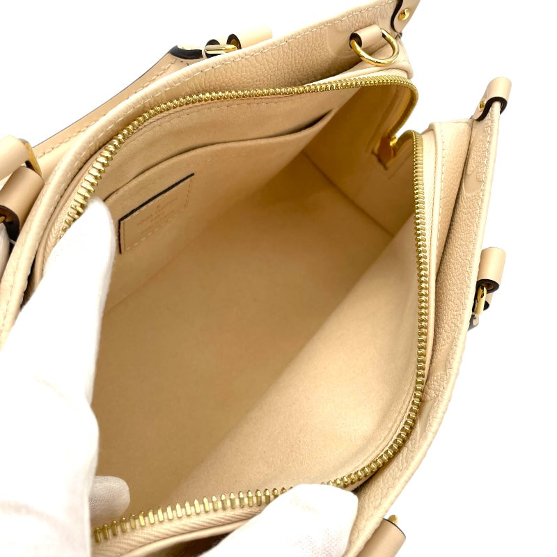 ルイ・ヴィトン LOUIS VUITTON オンザゴーEW M23698 ホワイト モノグラムアンプラント レディース ハンドバッグ