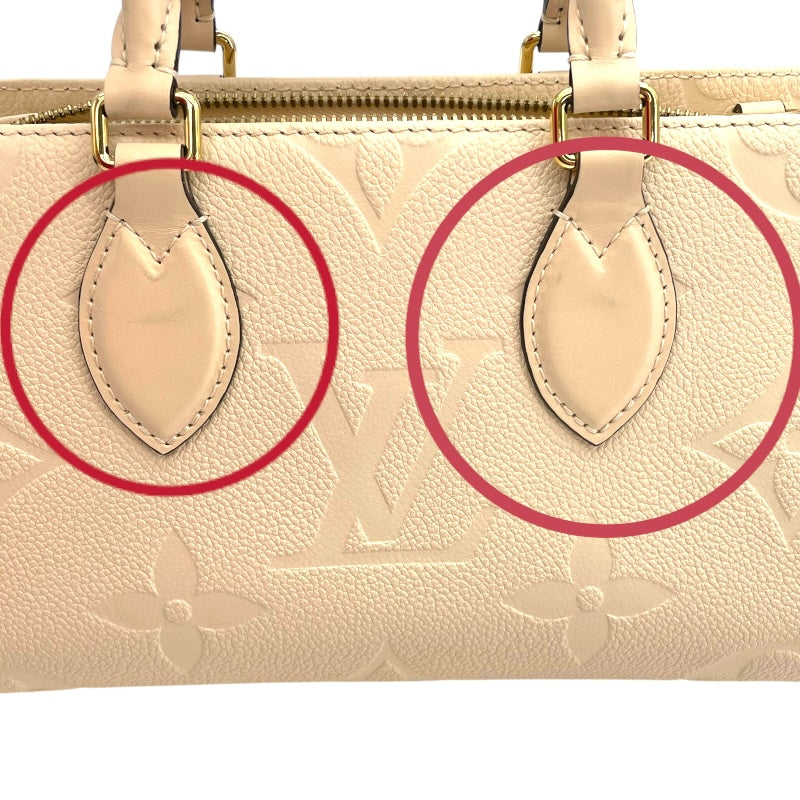 ルイ・ヴィトン LOUIS VUITTON オンザゴーEW M23698 ホワイト モノグラムアンプラント レディース ハンドバッグ