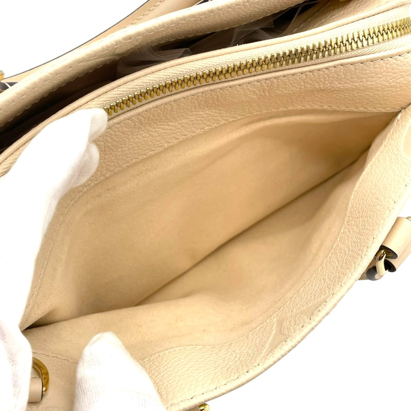 ルイ・ヴィトン LOUIS VUITTON オンザゴーEW M23698 ホワイト モノグラムアンプラント レディース ハンドバッグ