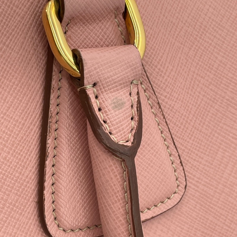 プラダ PRADA サフィアーノ リュクス B2442B ピンク/ホワイト サフィアーノ レディース ショルダーバッグ