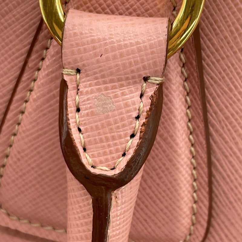 プラダ PRADA サフィアーノ リュクス B2442B ピンク/ホワイト サフィアーノ レディース ショルダーバッグ