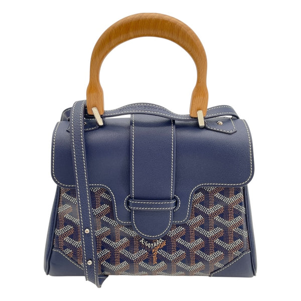 ゴヤール GOYARD サイゴンミニ ネイビー コーティングキャンバス レディース ショルダーバッグ