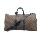 ルイ・ヴィトン LOUIS VUITTON キーポル・バンドリエール 55  M45614 ブラウン モノグラム・マカサー ユニセックス ボストンバッグ