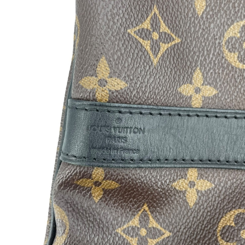 ルイ・ヴィトン LOUIS VUITTON キーポル・バンドリエール 55  M45614 ブラウン モノグラム・マカサー ユニセックス ボストンバッグ