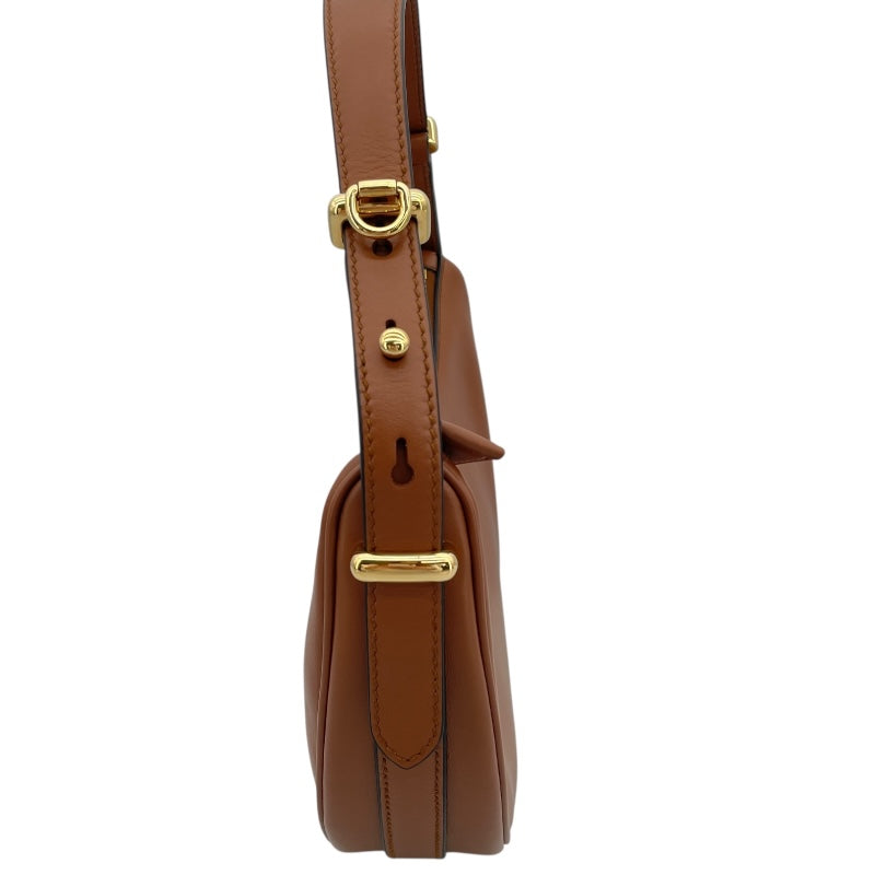 【直営店買付】プラダ☆アーケ レザー ショルダーバッグ☆1BC194 プラダ PRADA アーケスモール 1BC194 コニャック レザー
