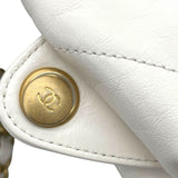 シャネル CHANEL バックパック AS3859 ホワイト ゴールド金具 シャイニーカーフ レディース リュック・デイパック