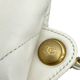 シャネル CHANEL バックパック AS3859 ホワイト ゴールド金具 シャイニーカーフ レディース リュック・デイパック