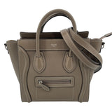 セリーヌ CELINE ラゲージナノショッパー 189243 カーキ ドラムドカーフ レディース ショルダーバッグ