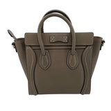 セリーヌ CELINE ラゲージナノショッパー 189243 カーキ ドラムドカーフ レディース ショルダーバッグ