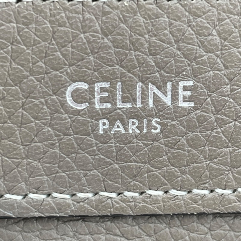 セリーヌ CELINE ラゲージナノショッパー 189243 カーキ ドラムドカーフ レディース ショルダーバッグ