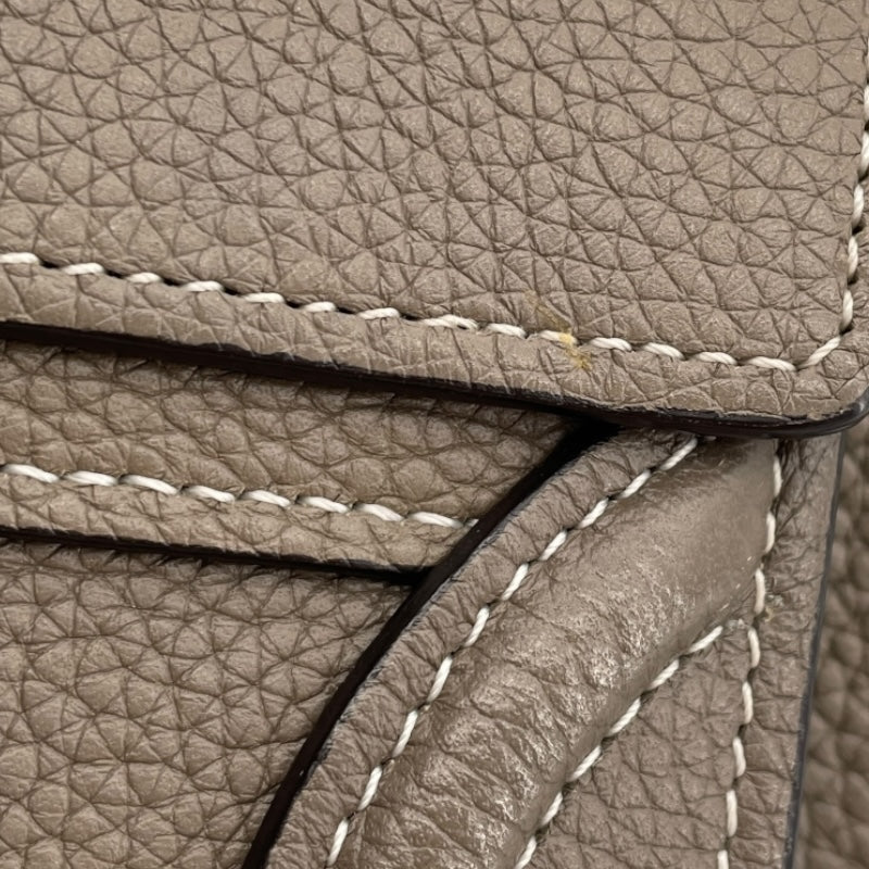 セリーヌ CELINE ラゲージナノショッパー 189243 カーキ ドラムドカーフ レディース ショルダーバッグ