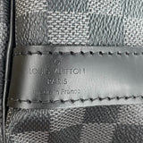 ルイ・ヴィトン LOUIS VUITTON キーポル・バンドリエール45 N41418 ブラック ダミエ・グラフィット メンズ ボストンバッグ