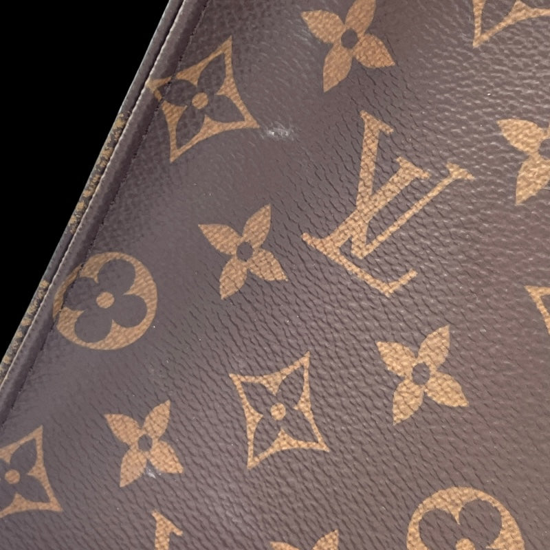 ルイ・ヴィトン LOUIS VUITTON オンザゴーGM M45320 ブラウン モノグラム・ジャイアント・リバース ユニセックス トートバッグ