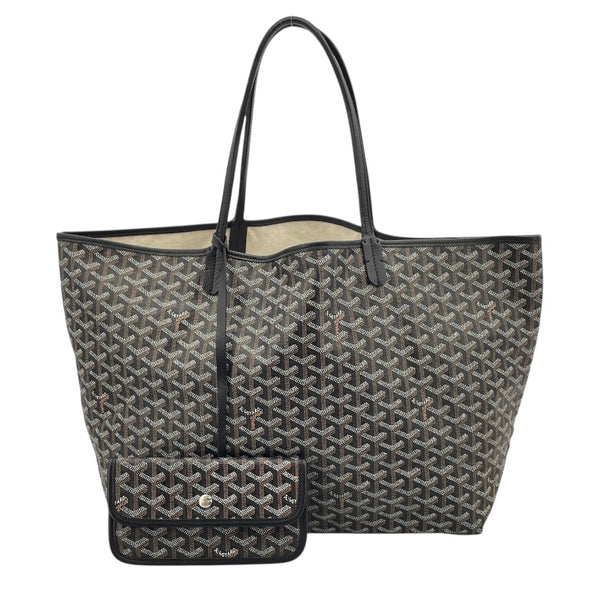 ゴヤール GOYARD サンルイGM ブラック PVCコーティングキャンバス レディース トートバッグ