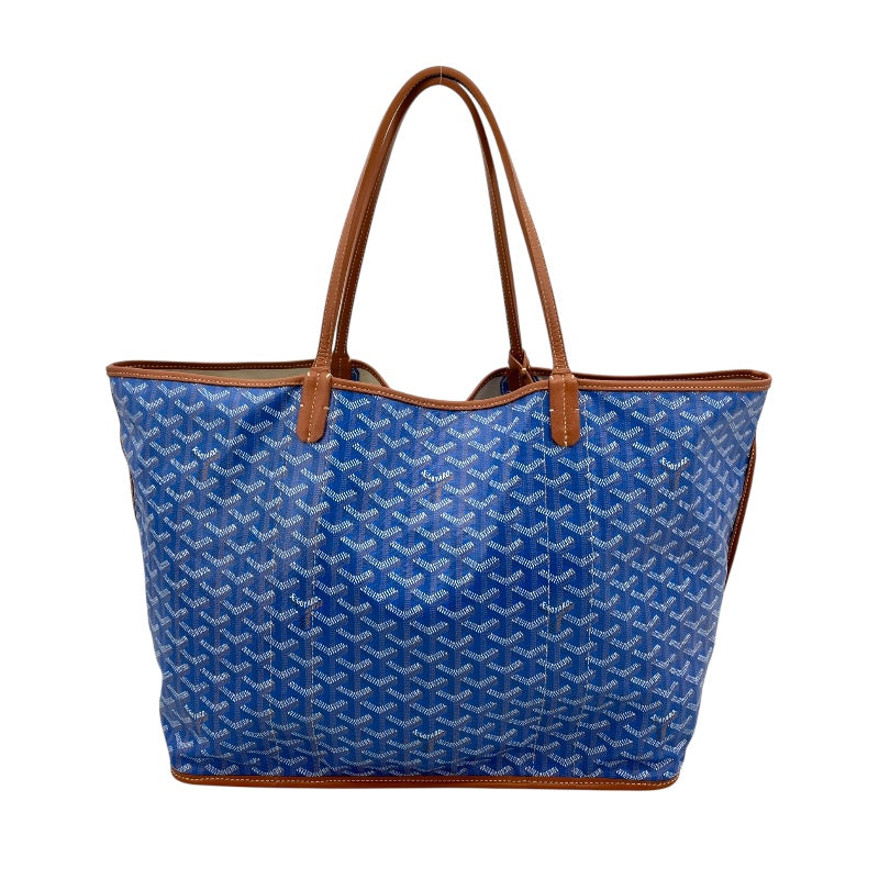 ゴヤール GOYARD アンジュGM ブルー コーティングキャンバス ユニセックス ハンドバッグ