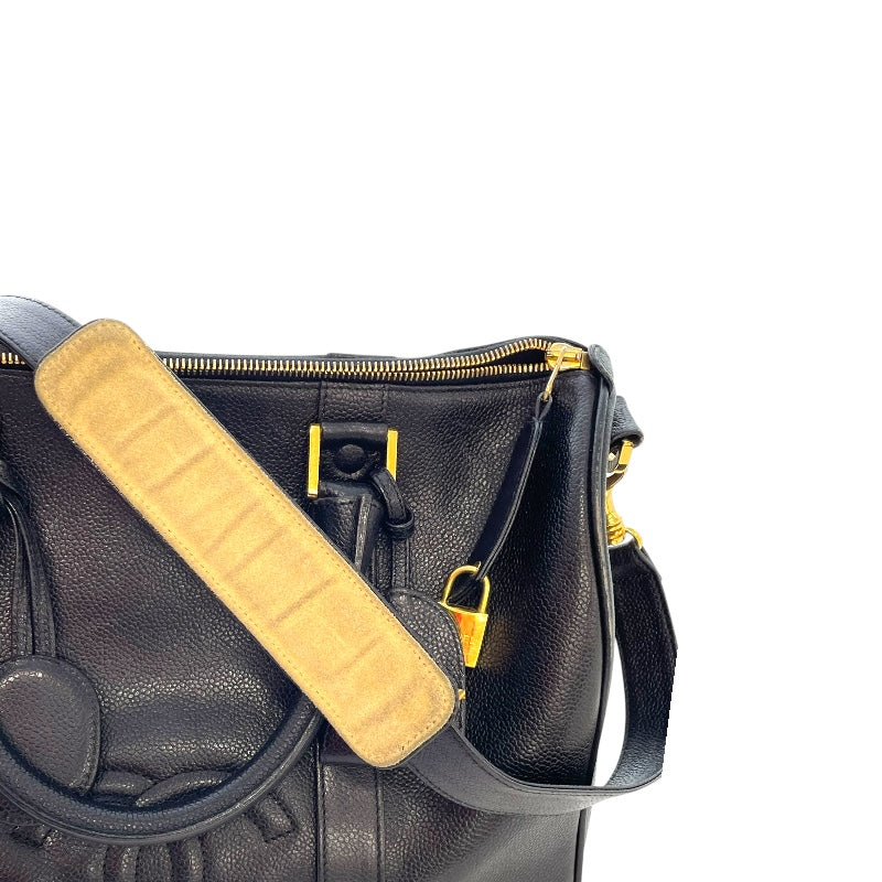 シャネル CHANEL ココマークボストンバッグ 4番台 ブラック レディース ボストンバッグ
