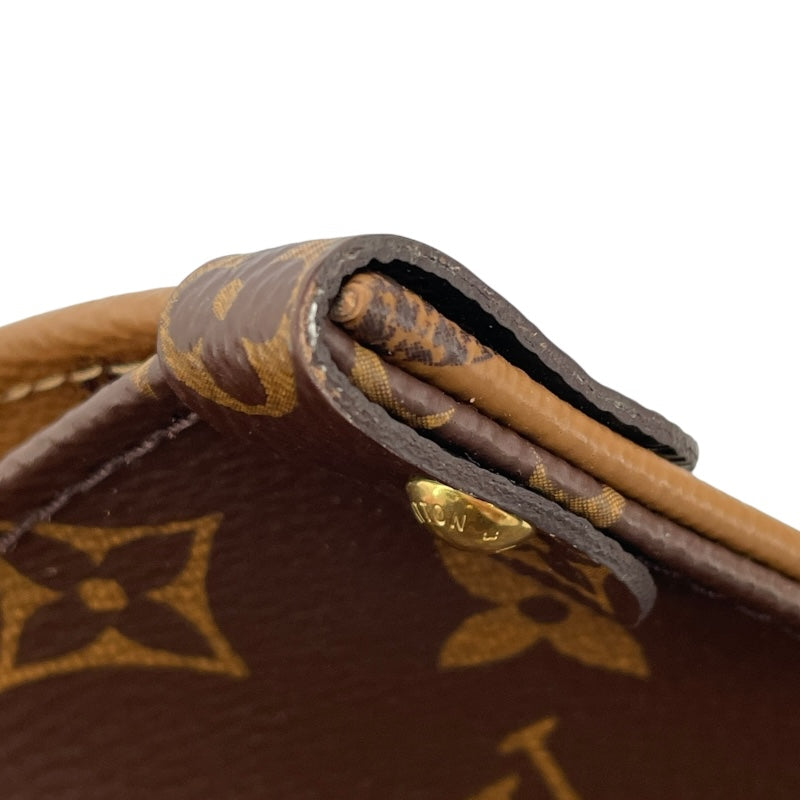 ルイ・ヴィトン LOUIS VUITTON オンザゴー MM M45321 ブラウン モノグラム・ジャイアント リバース レディース ハンドバッグ