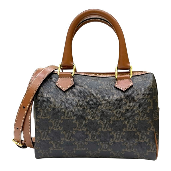 セリーヌ CELINE スモール ボストン 113772 タン トリオンフキャンバス レディース ハンドバッグ