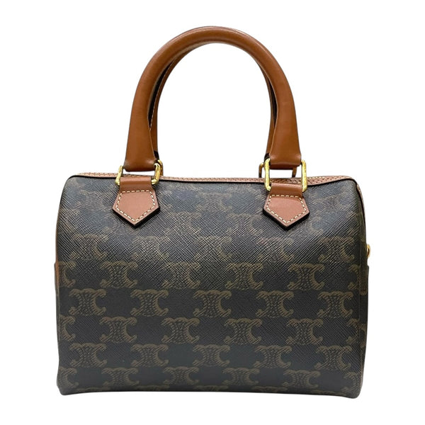 セリーヌ CELINE スモール ボストン 113772 タン トリオンフキャンバス レディース ハンドバッグ