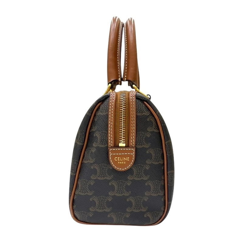 セリーヌ CELINE スモール ボストン 113772 タン トリオンフキャンバス レディース ハンドバッグ