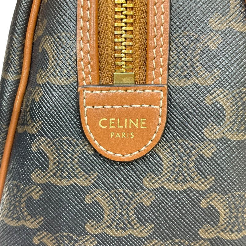 セリーヌ CELINE スモール ボストン 113772 タン トリオンフキャンバス レディース ハンドバッグ
