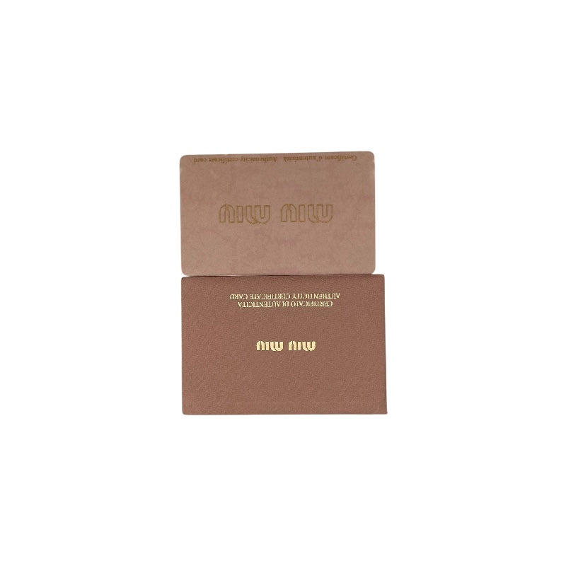 ミュウミュウ miu miu ナッパクリスタル 2WAYバッグ 5BD233