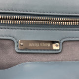 ミュウミュウ miu miu ナッパクリスタル 2WAYバッグ 5BD233 ライトブルー ナッパレザー レディース ショルダーバッグ