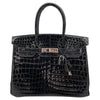 エルメス HERMES バーキン30 □G刻 ブラック SV金具 ニロティカス レディース ハンドバッグ