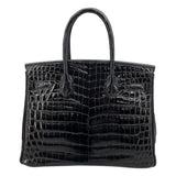 エルメス HERMES バーキン30 □G刻 ブラック SV金具 ニロティカス レディース ハンドバッグ