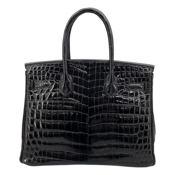 エルメス HERMES バーキン30 □G刻 ブラック SV金具 ニロティカス レディース ハンドバッグ
